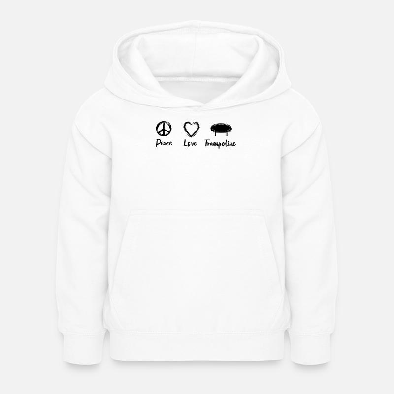 Motivation pour le trampoline - Sweat à capuche Enfant - blanc