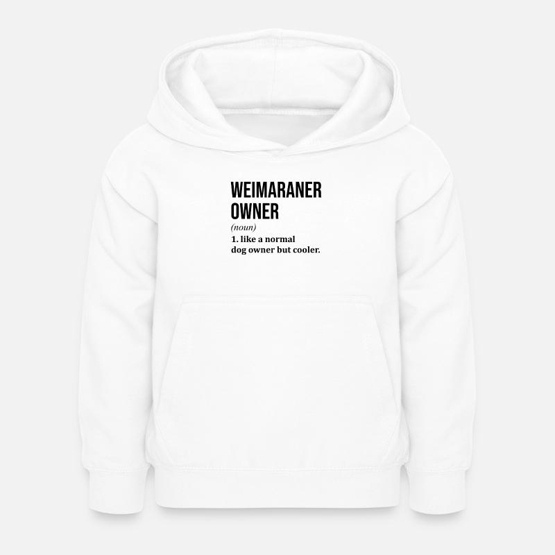 Weimaraner - Felpa con cappuccio per bambini - bianco