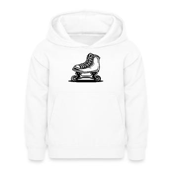 Roller Skates Zeichnung - Kinder Hoodie - Weiß - Vorne - AI Model Kid Female (0cm)
