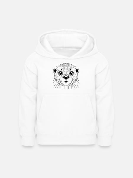 Otter - Kinder Hoodie - Weiß