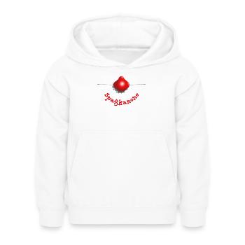 Clown nose – fun cannon - Kids Hoodie - white - Front - AI Model Kid Female (0cm)