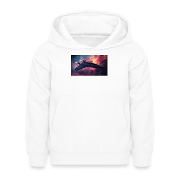 Spaceship - Kids Hoodie - white - Front - AI Model Kid Female (0cm)