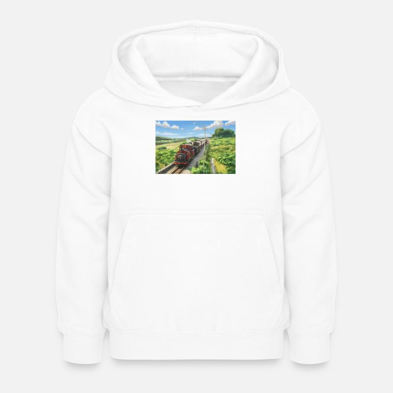 Dduallt Double Header - Kids Hoodie - white