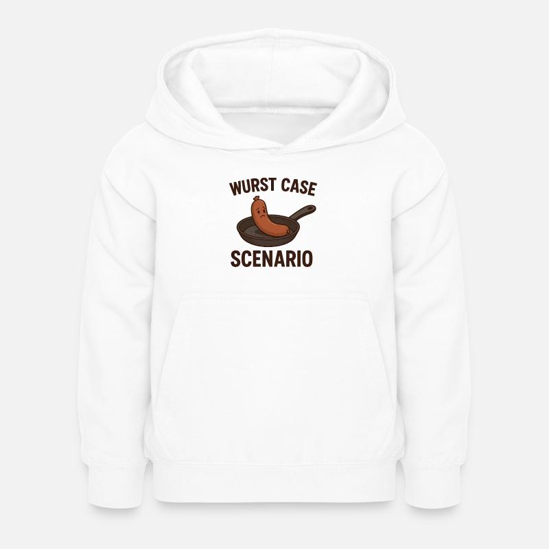 Wurst Case Scenario  - Kinder Hoodie - Weiß