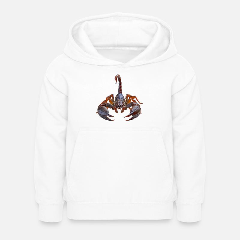 Scorpion - Sweat à capuche Enfant - blanc