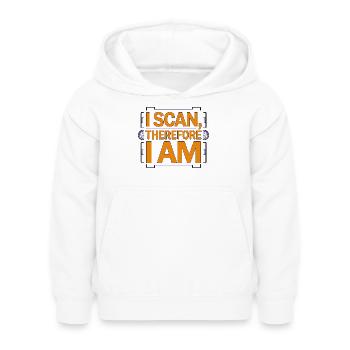 Technicien IRM I Scan, donc je suis technologue IRM - Sweat à capuche Enfant - blanc - Devant - AI Model Kid Female (0cm)
