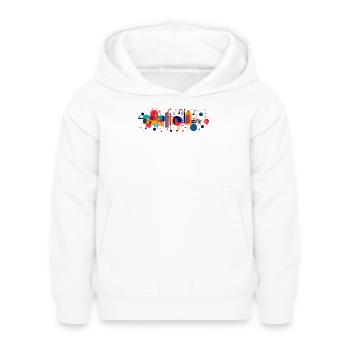 Tones Musique abstraite Schéma artistique audio - Sweat à capuche Enfant - blanc - Devant - AI Model Kid Female (0cm)