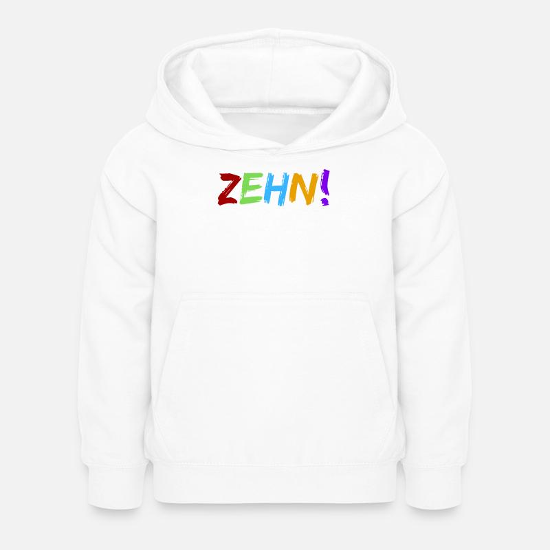 Dix! - Dixième anniversaire - 10e anniversaire - Sweat à capuche Enfant - blanc