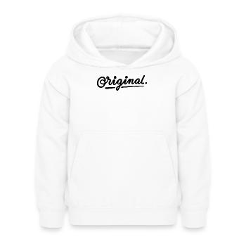 Original - Kinder Hoodie - Weiß - Vorne - AI Model Kid Female (0cm)