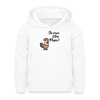 Chickens Daddy Chickens - Kids Hoodie - white - Front - AI Model Kid Female (0cm)