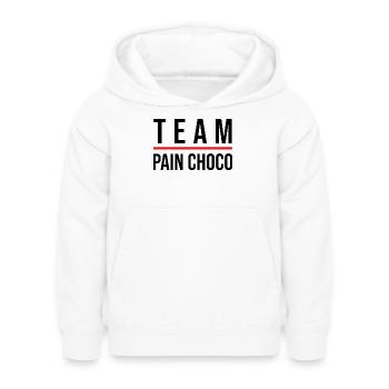 Team Schokoladenbrot - Kinder Hoodie - Weiß - Vorne - AI Model Kid Female (0cm)