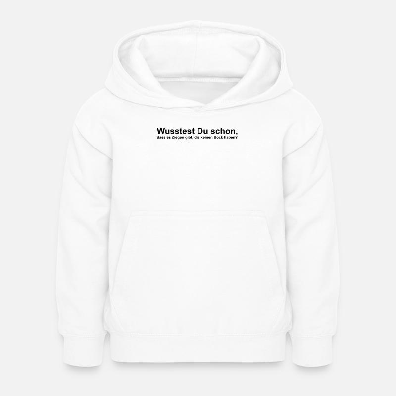 Ont les chèvres ne peuvent pas être dérangé - Sweat à capuche Enfant - blanc