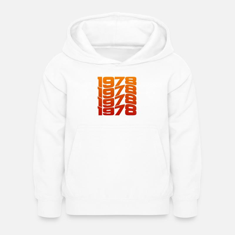 Millésime 1978 année de naissance - Sweat à capuche Enfant - blanc