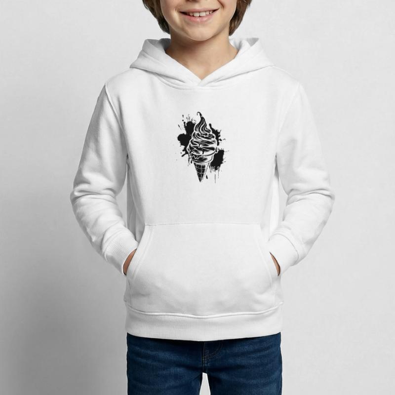 Eiswaffel Softeis Kinder Hoodie