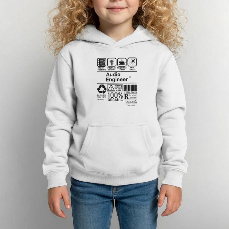 Audio Engineer multi tasking problem solving Kinder Hoodie