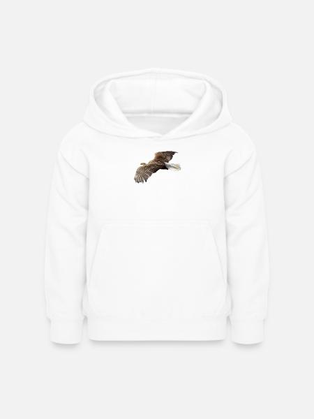 Adler - Kinder Hoodie - Weiß