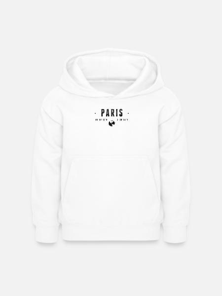 Paris - Kinder Hoodie - Weiß