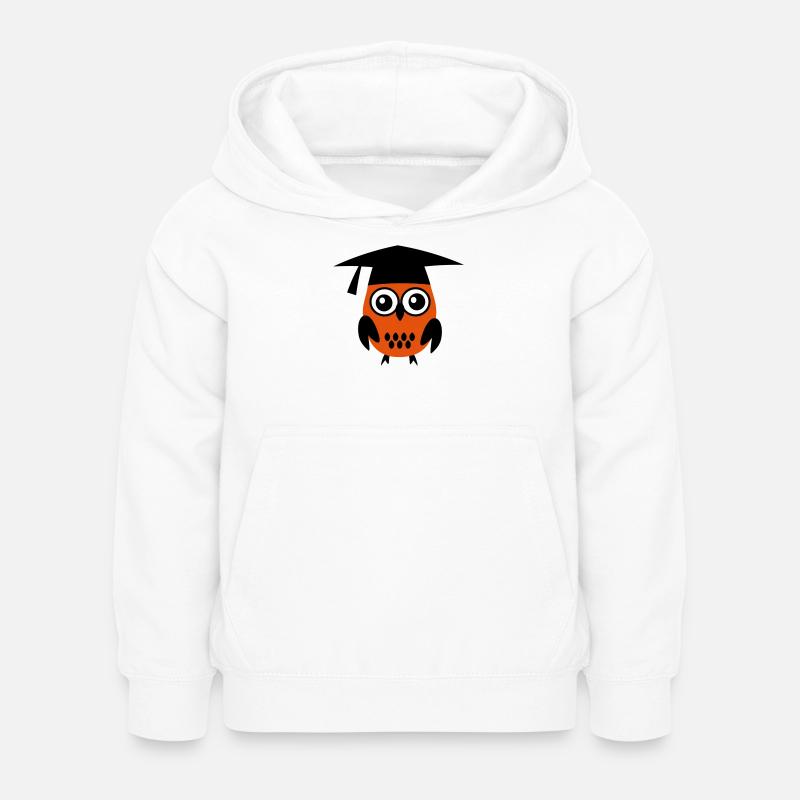 6061912 119208075 Eule - Kinder Hoodie - Weiß