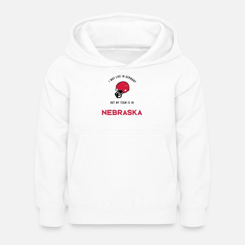 Nebraska - Kinder Hoodie - Weiß