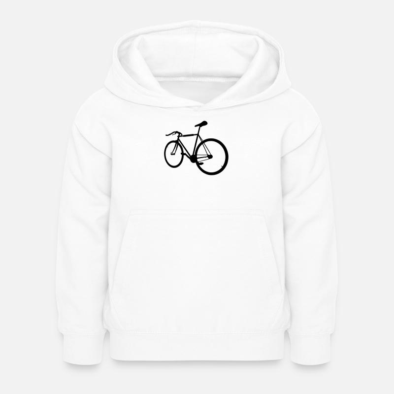 Vélo hipster - Sweat à capuche Enfant - blanc