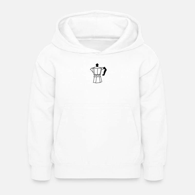 Kaffee - Kinder Hoodie - Weiß