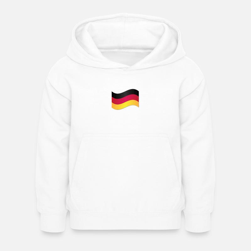 Drapeau allemand - Sweat à capuche Enfant - blanc