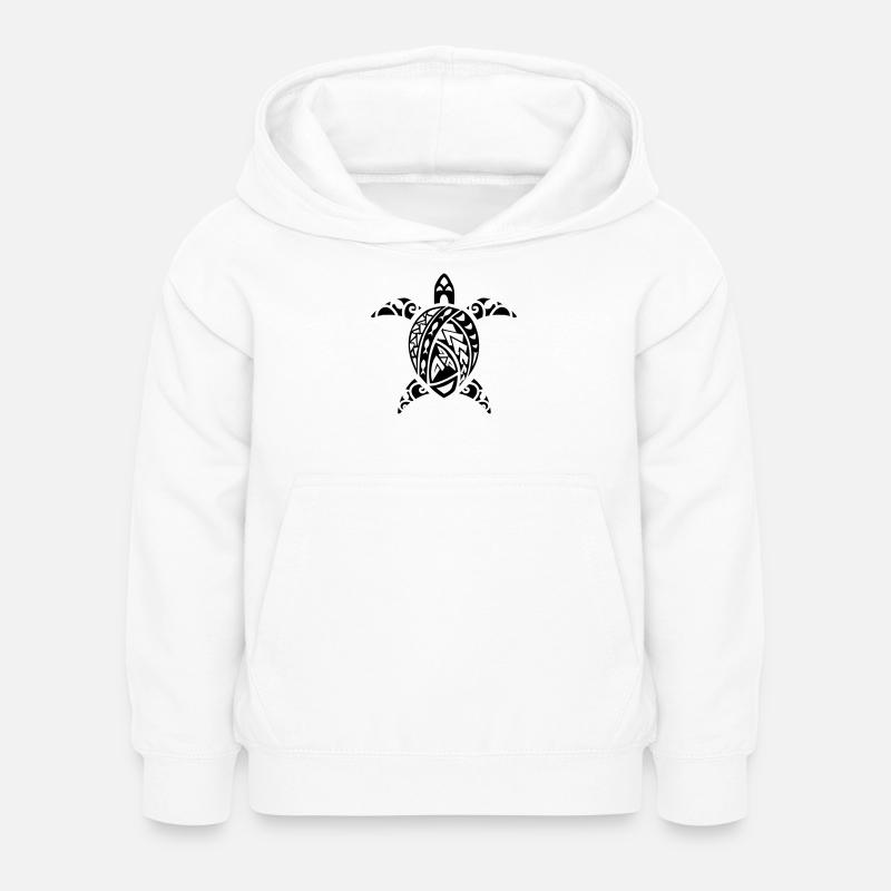 tortue - Sweat à capuche Enfant - blanc