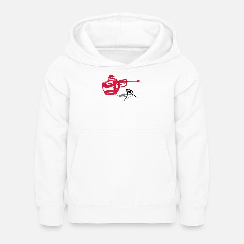 biathlon - Sweat à capuche Enfant - blanc