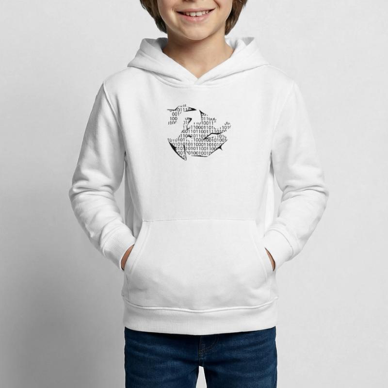 binary code Kids Hoodie