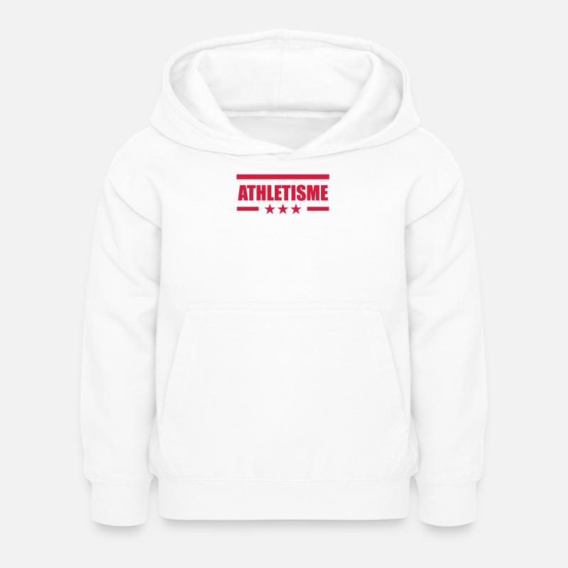 Athlétisme - Sweat à capuche Enfant - blanc