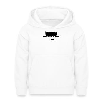 katze - Kinder Hoodie - Weiß - Vorne - AI Model Kid Female (0cm)