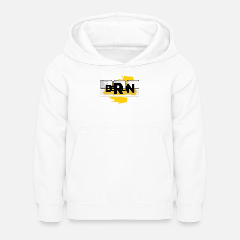 berlin ubahn Berliner Graffiti Symbol Icon Tram - Kinder Hoodie - Weiß