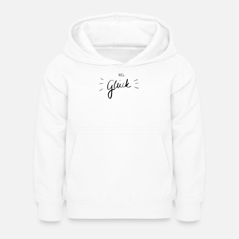 Viel Glück - Sweat à capuche Enfant - blanc