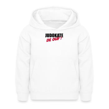 Judo / Judoka / Sport / Kampfkünste / Kampf - Kinder Hoodie - Weiß - Vorne - AI Model Kid Female (0cm)
