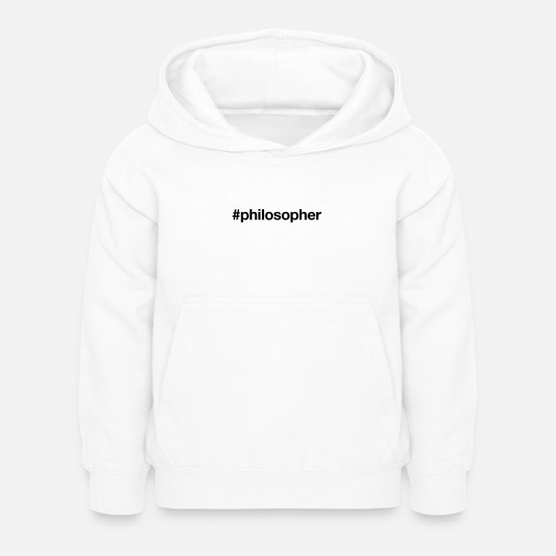 PHILOSOPHER - Kids Hoodie - white