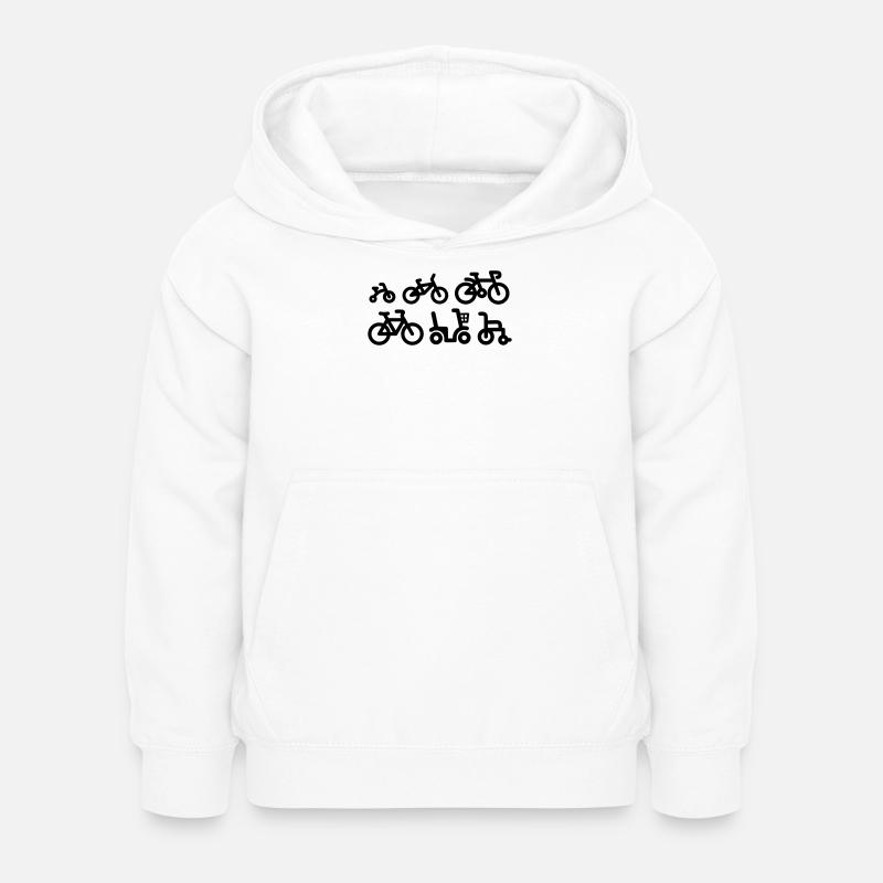 Evolution bicycle racing cycling bicycle racing - Kids Hoodie - white