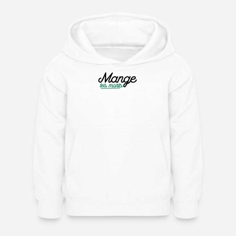 Mange tes morts - Sweat à capuche Enfant - blanc
