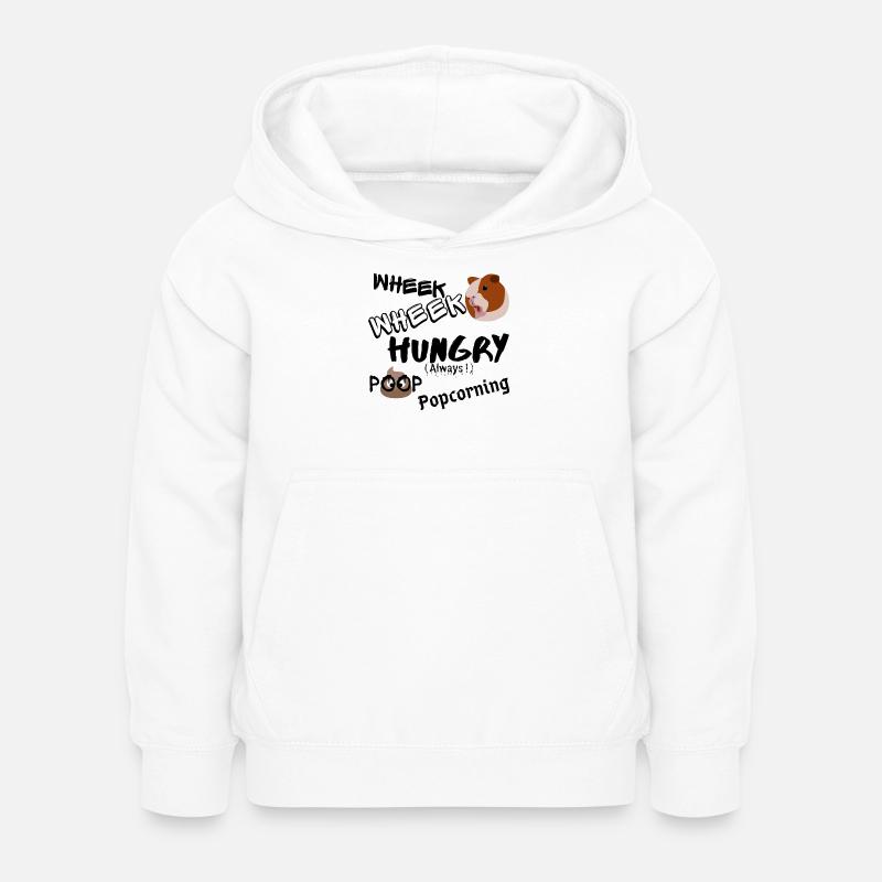Cadeau Cochon d'inde heureux - Sweat à capuche Enfant - blanc