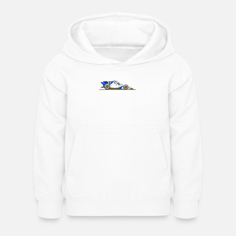 Voiture, course, voitures de course, Racing - Sweat à capuche Enfant - blanc