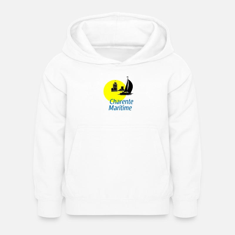 Charente-maritime - Sweat à capuche Enfant - blanc