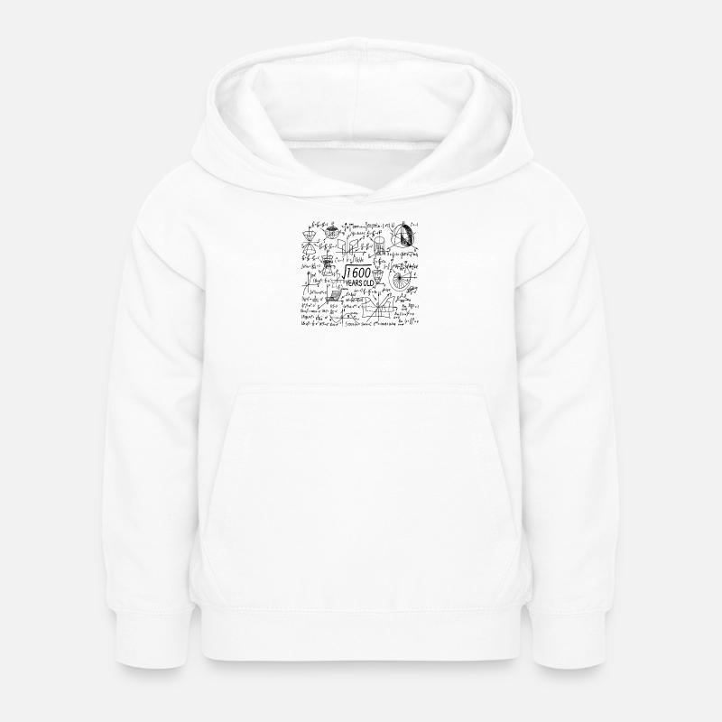 40 ans pour les profs de maths et les geeks en maths - Sweat à capuche Enfant - blanc