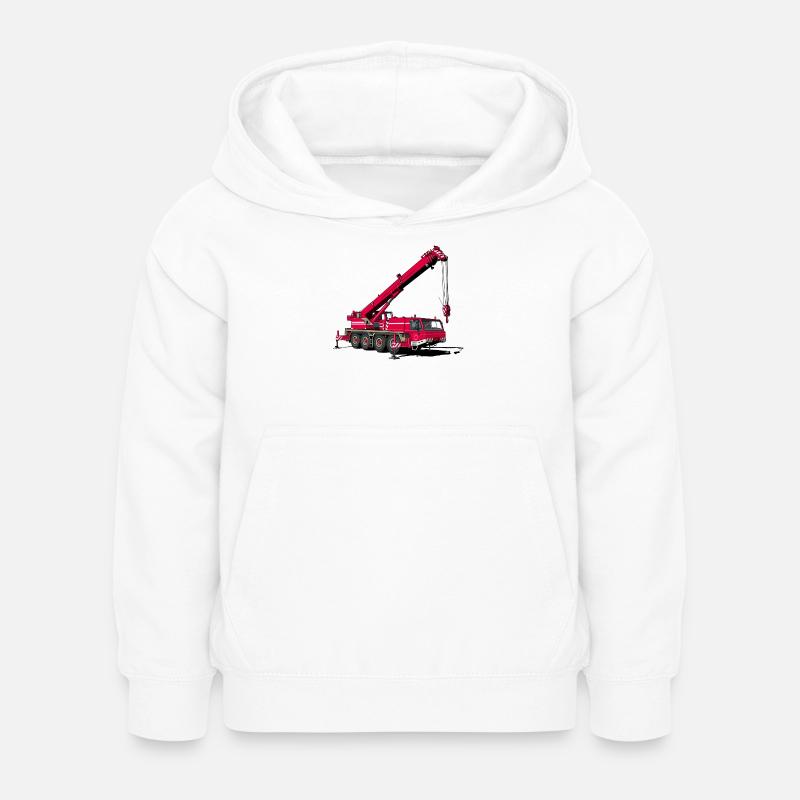 Grue mobile - Sweat à capuche Enfant - blanc