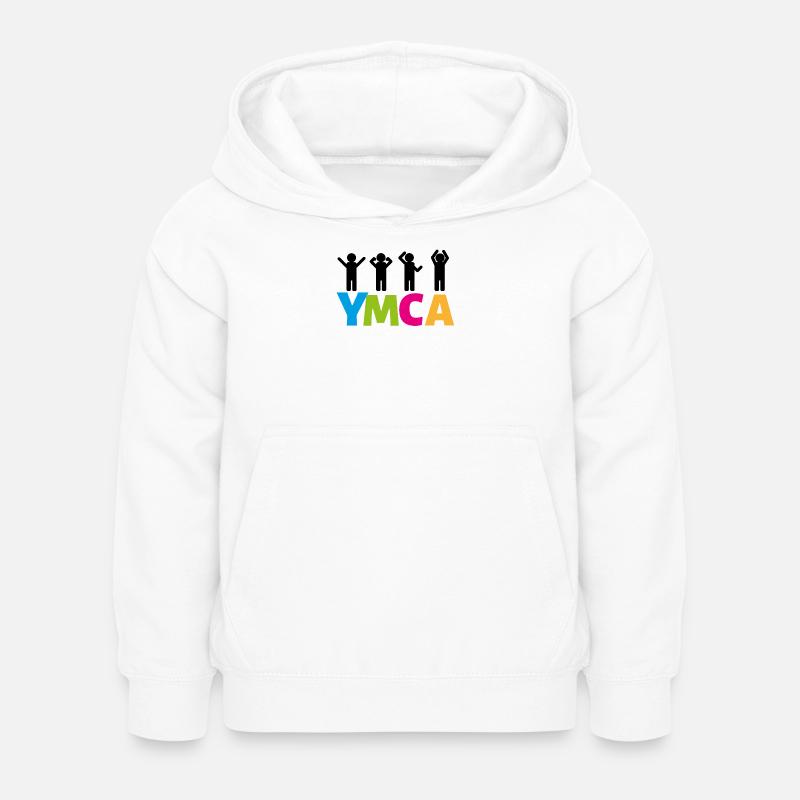 YMCA - Sweat à capuche Enfant - blanc