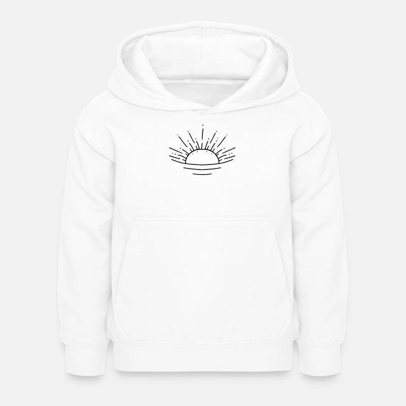 Lever du soleil - Sweat à capuche Enfant - blanc
