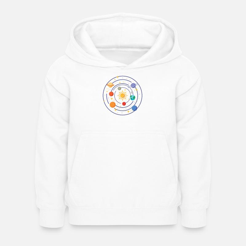 Solar System - Kids Hoodie - white