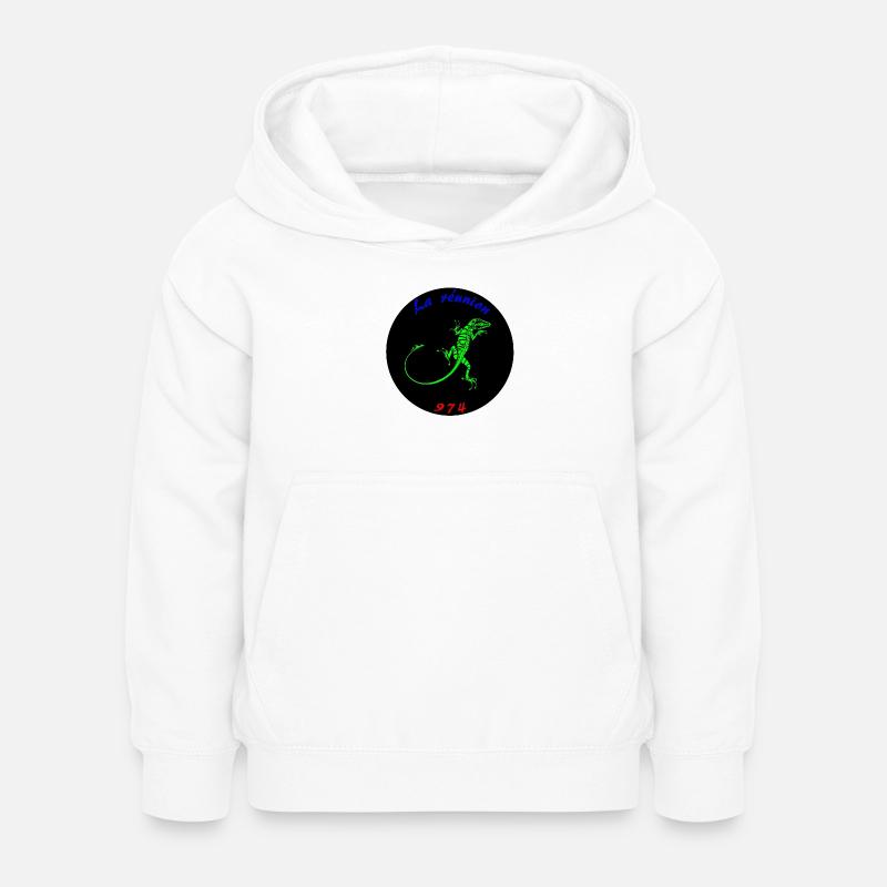 la réunion - Sweat à capuche Enfant - blanc