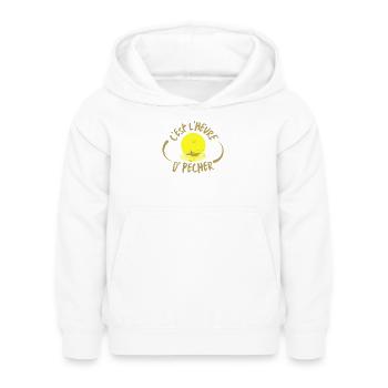 C'est l'heure de pêcher - Sweat à capuche Enfant - blanc - Devant - AI Model Kid Female (0cm)