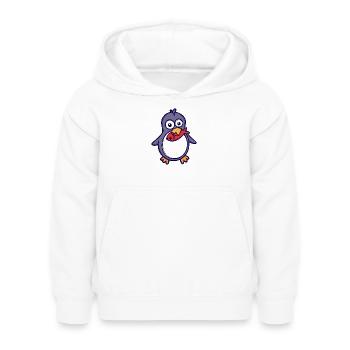 Sweet Animal Bird Penguin Seabird Zoo Pôle Sud - Sweat à capuche Enfant - blanc - Devant - AI Model Kid Female (0cm)