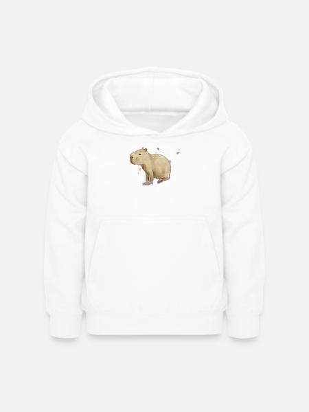 Capybara - Kinder Hoodie - Weiß