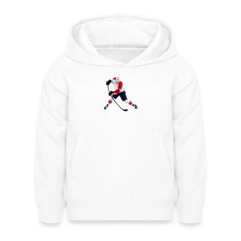 Hockey sur glace - Sweat à capuche Enfant - blanc - Devant - AI Model Kid Female (0cm)